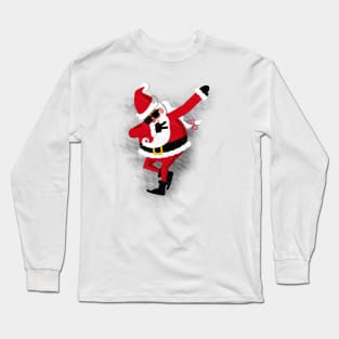 'Dabbing Santa' Hilarous Santa Gift Long Sleeve T-Shirt